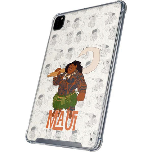 Disney Princess Moana Maui Pattern iPad Pro 12.9in (2020) Clear Case